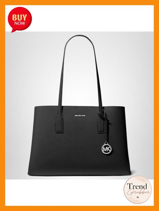 Handbags - Saffiano Leather Medium Tote Bag with Interior Zip Compartment